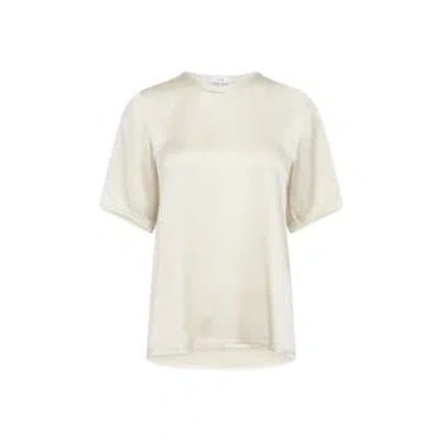 Levete Room Oyster Gunhilda Silk Mix T-shirt In White