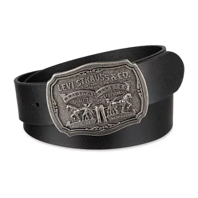 Levi 's 40mm Logo Plaq Mens Belt In Black