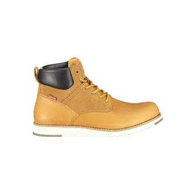 Levi&#039;s Beige Leather Men Boot