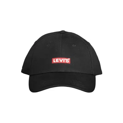 Levi&#039;s Black Cotton Men Cap