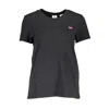LEVI&#039;S BLACK COTTON WOMEN T-SHIRT