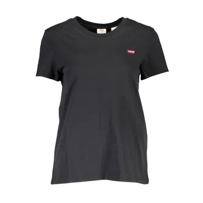 Levi&#039;s Black Cotton Women T-shirt