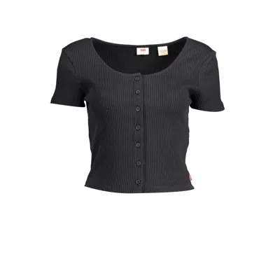 Levi&#039;s Black Cotton Women T-shirt