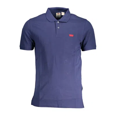 Levi&#039;s Blue Cotton Men Polo Shirt