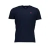Levi&#039;s Classic V-neck Cotton Tee In Blue