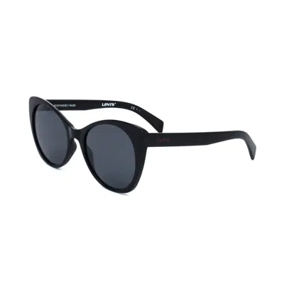 Levi&#039;s Gold Stainless Steel Sunglasses In Black