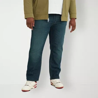 Levi 's Big And Tall Mens 541 Tapered Leg Athletic Fit Jeans In Blue