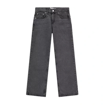 Levi 's Big Kid Boys Adjustable Waist 565 Straight Leg Loose Fit Jean In Black