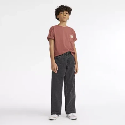Levi 's Big Kid Boys Adjustable Waist 578 Baggy Fit Straight Leg Jean In Green