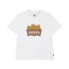 Levi 's Big Kid Boys Crew Neck Short Sleeve Regular Fit Graphic T-shirt In White