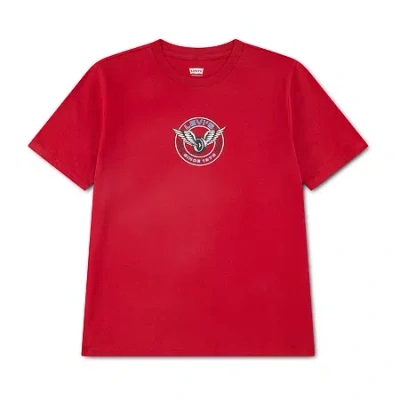 Levi 's Big Kid Boys Crew Neck Short Sleeve Regular Fit Graphic T-shirt In Red