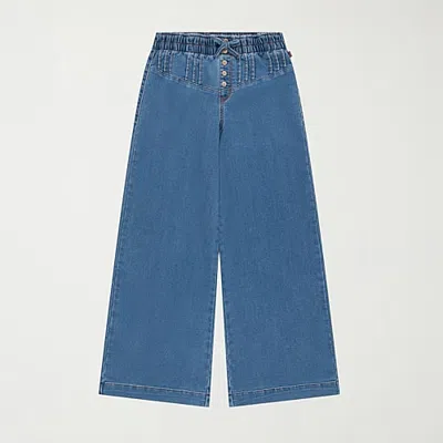 Levi 's Big Kid Girls Adjustable Waist Baggy Fit Jean In Blue