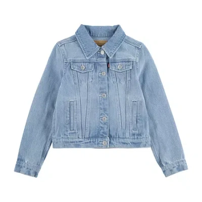 Levi 's Big Kid Girls Denim Lightweight Trucker Jacket In Blue