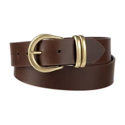 Levi 's Double Metal Loop Casual Belt In Brown