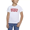Levi 's Little Boys Crew Neck Short Sleeve Regular Fit Graphic T-shirt In White