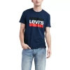 Levi 's Men's Crew Neck Short Sleeve Graphic T-shirt In Blue
