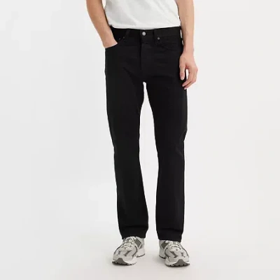 Levi 's Mens 501 Stretch Fabric Regular Fit Straight Leg Jean In Black