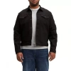 Levi 's Mens Big And Tall Midweight Denim Jacket In Black