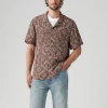 Levi 's Mens Classic Camper Short Sleeve Shirt In Brown