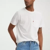 Levi 's Mens Classic Crew Neck Short Sleeve Pocket T-shirt In White