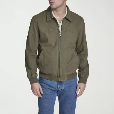 Levi 's Mens Cotton Canvas Bomber Jacket In Green