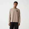 Levi 's Mens Crew Neck Long Sleeve Relaxed Fit Graphic T-shirt In Brown