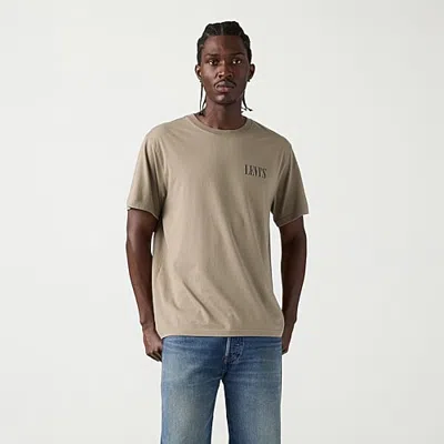 Levi 's Mens Crew Neck Short Sleeve Regular Fit Graphic T-shirt In Brown