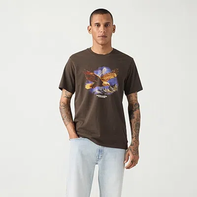 Levi 's Mens Crew Neck Short Sleeve Regular Fit Graphic T-shirt In Brown