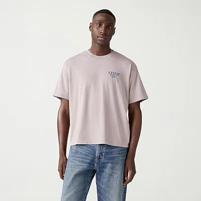 Levi 's Mens Crew Neck Short Sleeve Regular Fit Graphic T-shirt In Gray