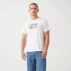 Levi 's Mens Crew Neck Short Sleeve Relaxed Fit Graphic T-shirt In White