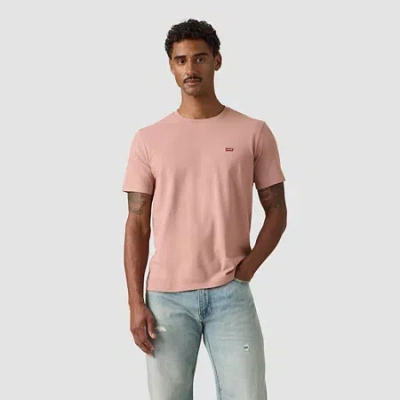 Levi 's Mens Crew Neck Short Sleeve T-shirt In Pink