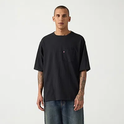Levi 's Mens Crew Neck Short Sleeve T-shirt In Black