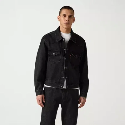 Levi 's Mens Denim Trucker Jacket In Black