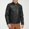 Levi 's Mens Faux Leather Midweight Jacket In Black
