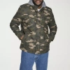 Levi 's Mens Hooded Midweight Big And Tall Utility Jacket In Green