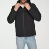 Levi 's Mens Hooded Water Resistant Midweight Raincoat In Black