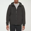 Levi 's Mens Hooded Water Resistant Midweight Softshell Jacket In Black