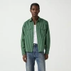 Levi 's Mens Long Sleeve Relaxed Fit Button-down Crop Shirt In Green