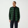 Levi 's Mens Long Sleeve Relaxed Fit Flannel Shirt In Green