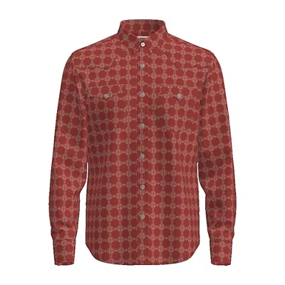 Levi 's Mens Long Sleeve Western Shirt In Red