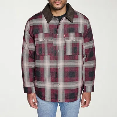 Levi 's Mens Midweight Big And Tall Shirt Jacket In Red
