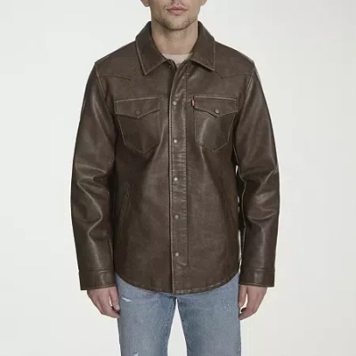 Levi 's Mens Midweight Shirt Jacket In Brown
