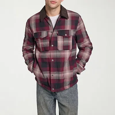 Levi 's Mens Midweight Shirt Jacket In Burgundy