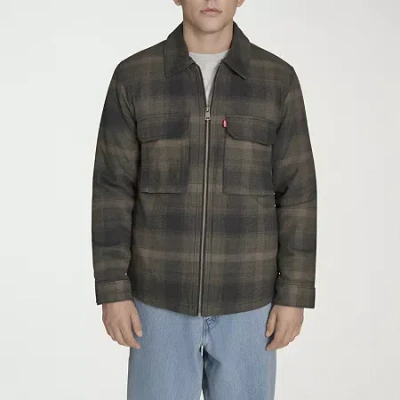Levi 's Mens Midweight Shirt Jacket In Green