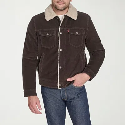 Levi 's Mens Midweight Trucker Jacket In Brown