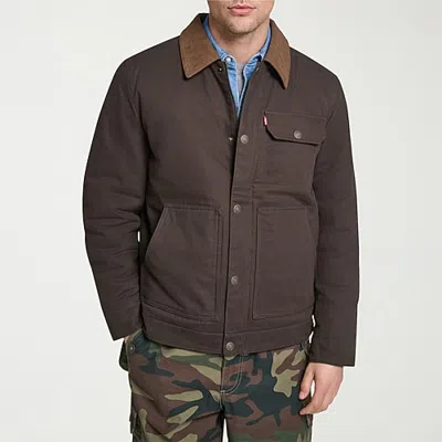 Levi 's Mens Midweight Work Jacket In Brown