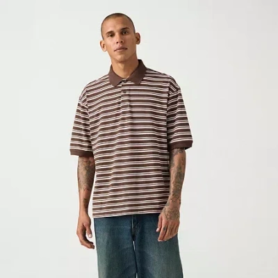 Levi 's Mens Regular Fit Short Sleeve Polo Shirt In Brown