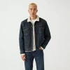 Levi 's Mens Sherpa Trucker Jacket In Blue
