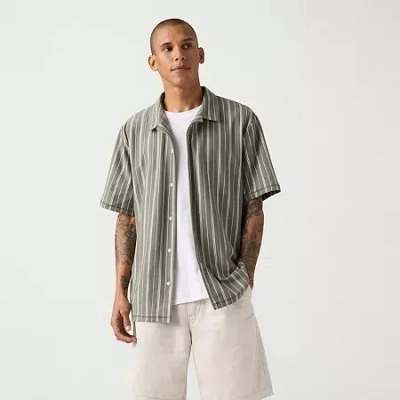 Levi 's Mens Short Sleeve Camp Shirt In Brown