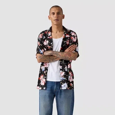 Levi 's Mens Short Sleeve Regular Fit Button-down Shirt In Black